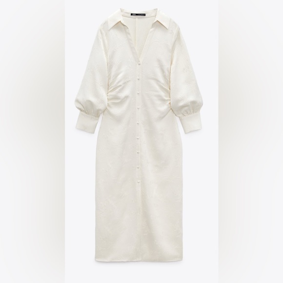 ZARA JACQUARD TUBE DRESS - Picture 7 of 10